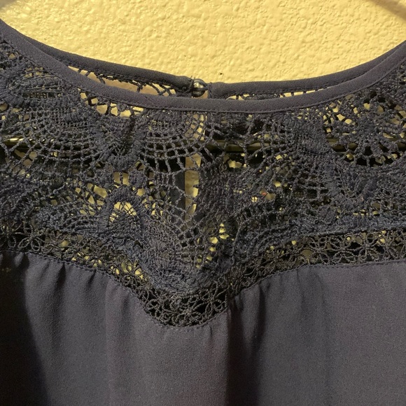 Navy Blue Blouse - Picture 2 of 2